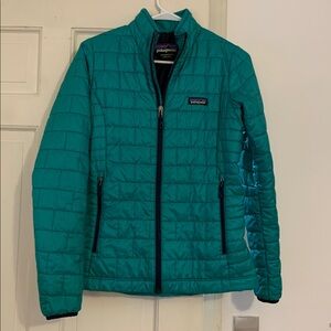 Patagonia Primaloft Nano Puff Jacket Green/Blue XS